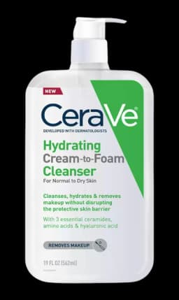 Image for a product Hydrating Cream To Foam Cleanser | Brand is: CeraVe