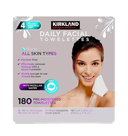 Image for a product Micellar Daily Facial Cleansing Towelettes | Brand is: Kirkland