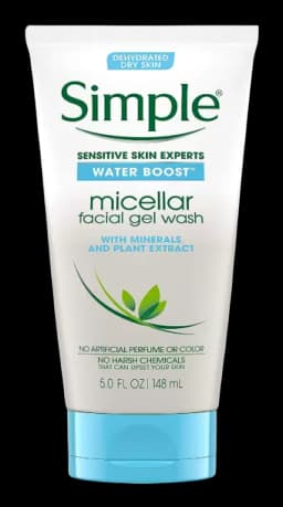 Image for a product Water Boost Facial Cleanser Gel Wash | Brand is: Simple