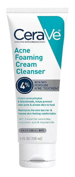 Image for a product Acne Foaming Cream Cleanser | Brand is: CeraVe