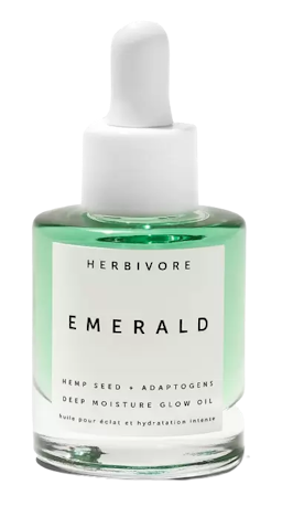 Image for a product Emerald CBD + Adaptogens Deep Moisture Glow Oil | Brand is: Herbivore Botanicals