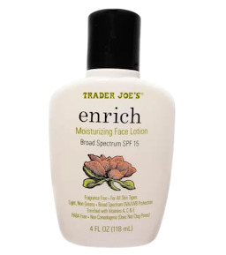 Image for a product Enrich Moisturizing Face Lotion SPF 15 | Brand is: Trader Joe's
