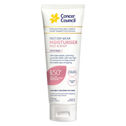 Image for a product Face Day Wear Moisturiser Matte Invisible SPF 50+ | Brand is: Cancer Council