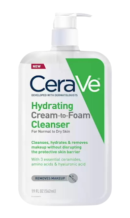 Image for a product Hydrating Cream To Foam Cleanser | Brand is: CeraVe
