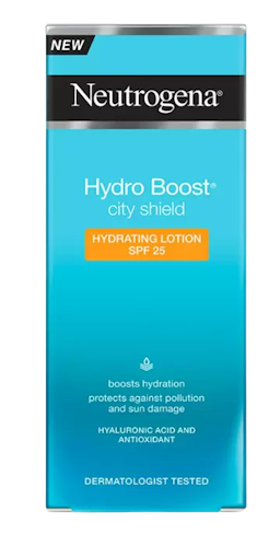 Image for a product Hydro Boost City Shield Hydrating Lotion SPF 25 | Brand is: Neutrogena