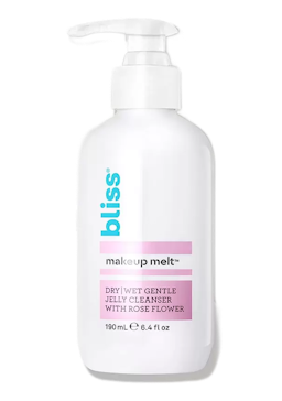 Image for a product Makeup Melt Cleanser Dry/Wet Gentle Jelly Cleanser With Rose Flower | Brand is: Bliss
