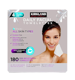 Image for a product Micellar Daily Facial Cleansing Towelettes | Brand is: Kirkland