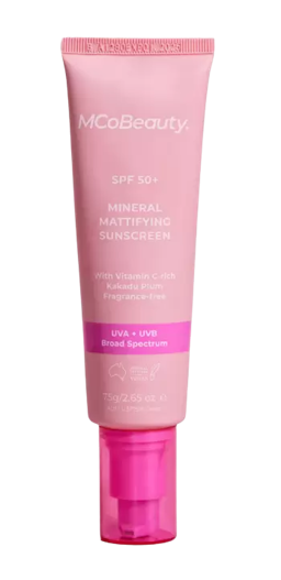 Image for a product Mineral Mattifying Sunscreen SPF 50+ | Brand is: MCoBeauty
