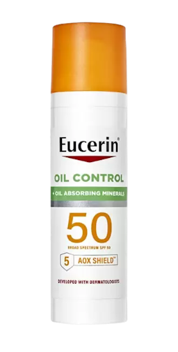 Image for a product Oil Control Sun Gel-Cream Dry Touch SPF 50+ | Brand is: Eucerin