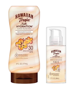 Image for a product Silk Hydration Lotion Sunscreen Broad Spectrum SPF 30 | Brand is: Hawaiian Tropic