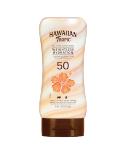 Image for a product Silk Hydration Lotion Sunscreen Broad Spectrum SPF 50 | Brand is: Hawaiian Tropic